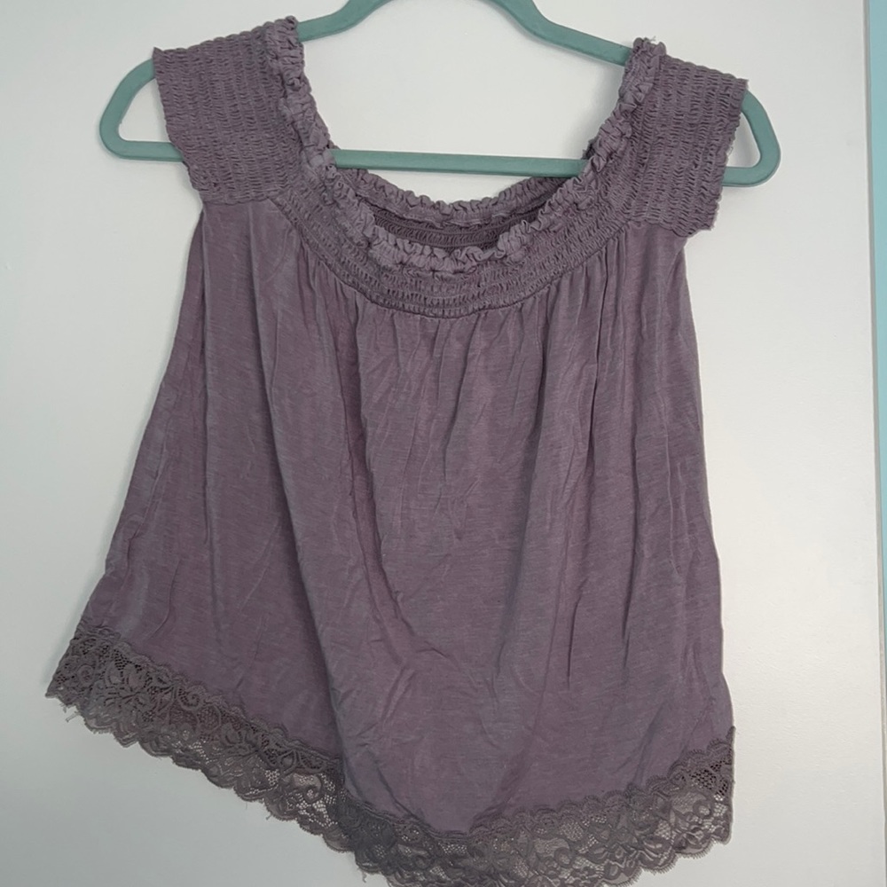 American Eagle Purple Top